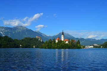 Lake Bled church