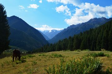 Kyrgyzstan morning view