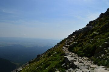Tatra mountain valley view